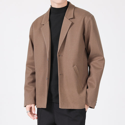 Fall Men's Casual Work Wear Plus Size Suit Jacket